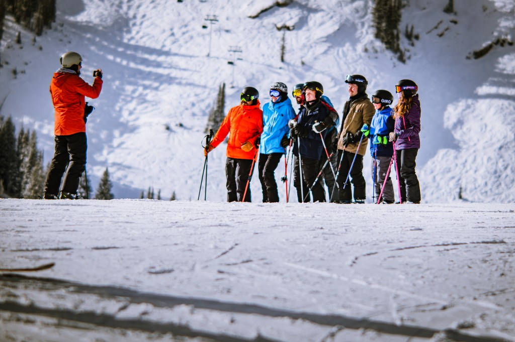 Tourists capturing the moment at Alta Ski Area, UT.

Nikon D780